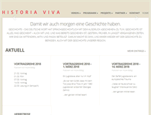 Tablet Screenshot of historiaviva.ch